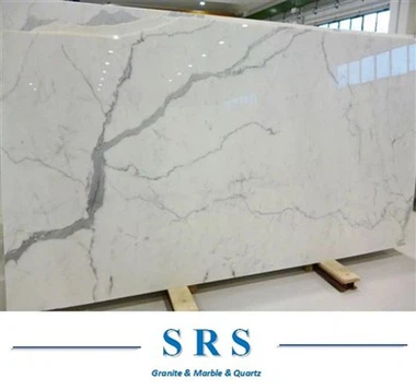กระเบื้องหินอ่อนสีขาว Carrara / Statuario / Oriental White ขัดเงาหินธรรมชาติ