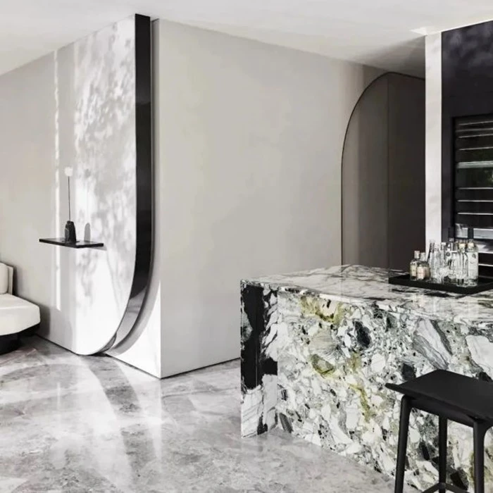 Beautiful Ice Green Jade Marble Project For Villa